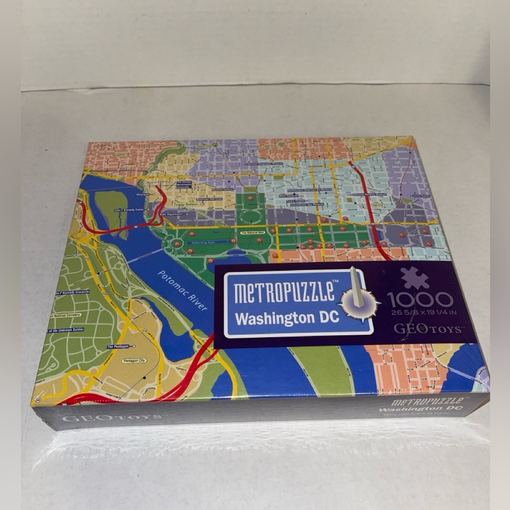 Metropuzzle Washington DC Geotoys Puzzle 1000 Piece Brand New Sealed.